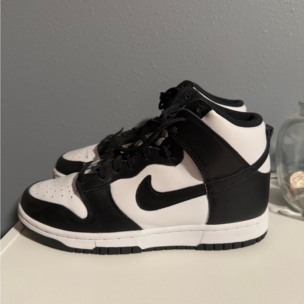 The Nike Women’s Dunk High black and white